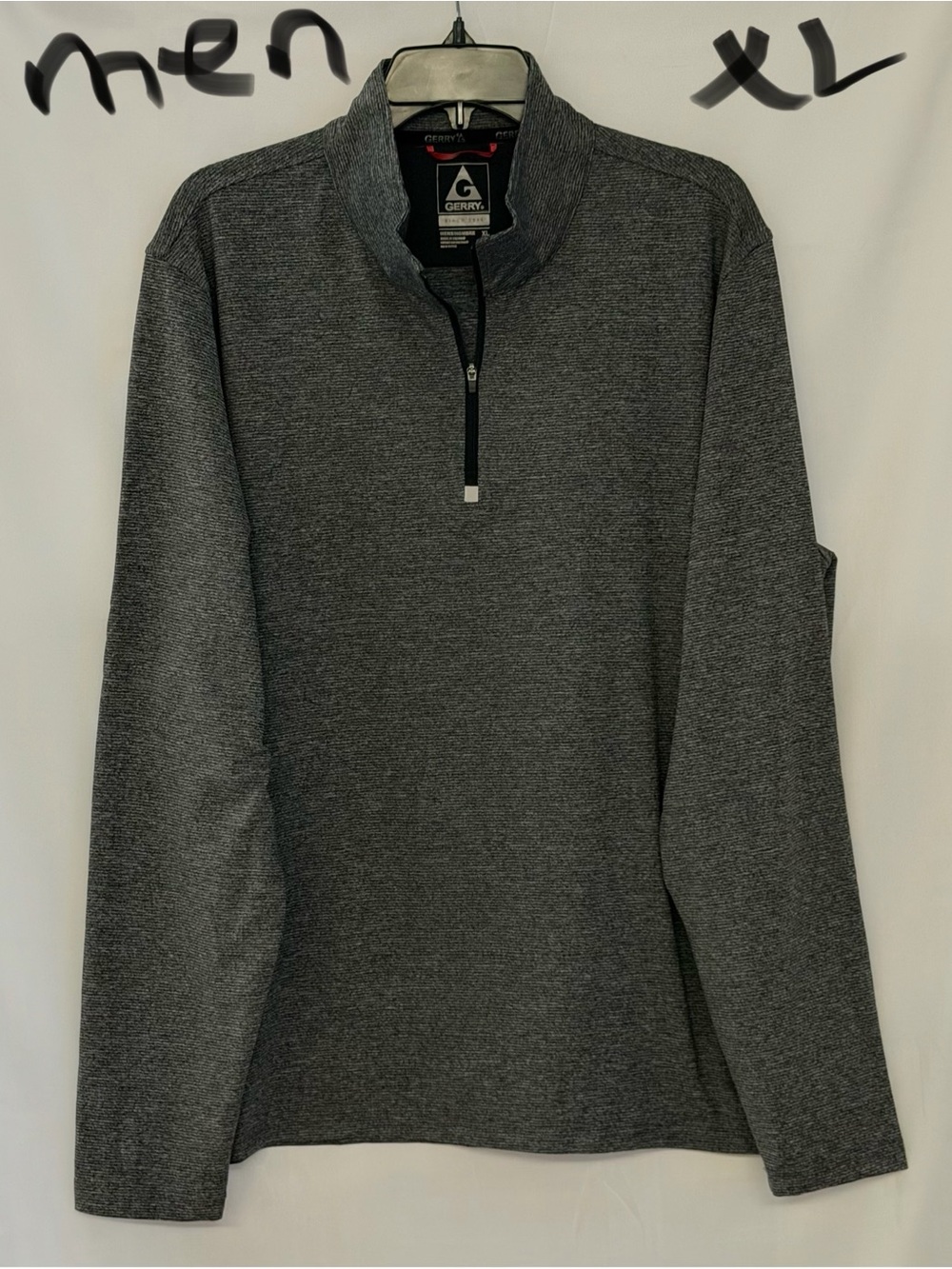 Gerry Weber Men’s Dark Heather Gray Quarter-Zip Pullover